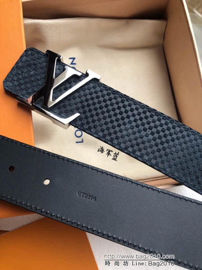 路易威登LV 原單品質 入春經典單品 Made in Spain絨面腰帶 M6875 專櫃最新版型金屬扣 男士皮帶  xfp1385